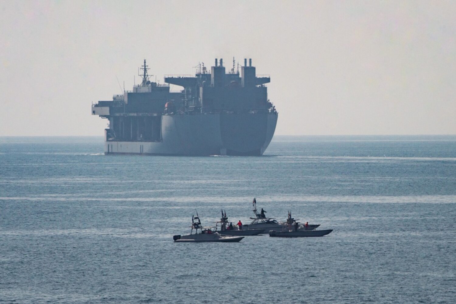 Ship in the Strait of Hormuz