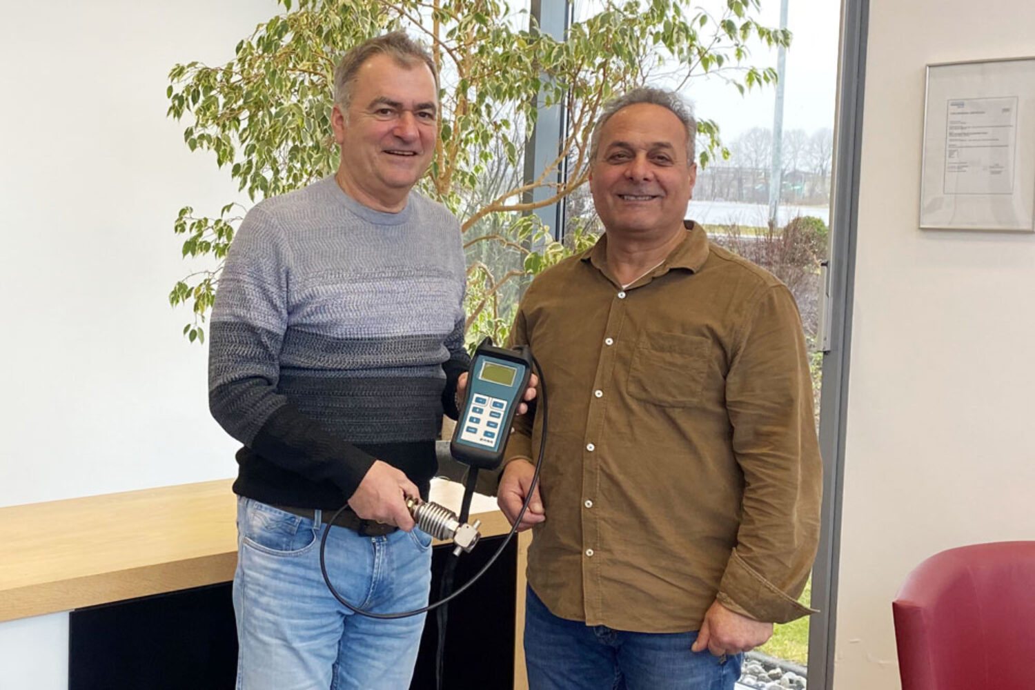 IMES Managing Director Stefan Neumann (left) with Ali Awad