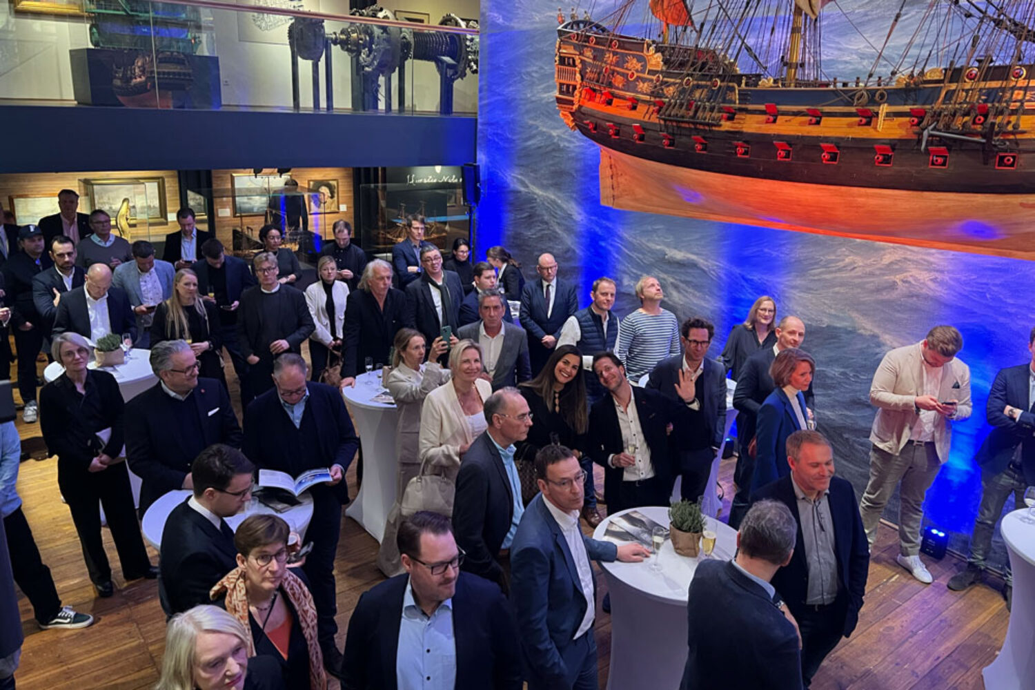 Superyachts exhibition at the Maritime Museum in Hamburg