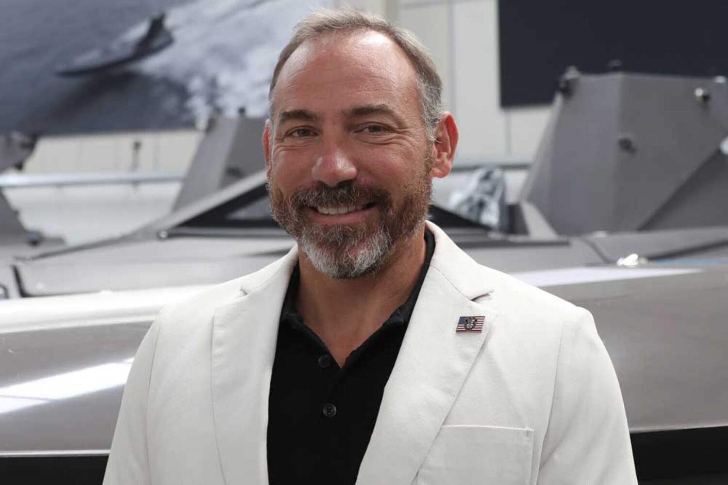 Man in a white suit