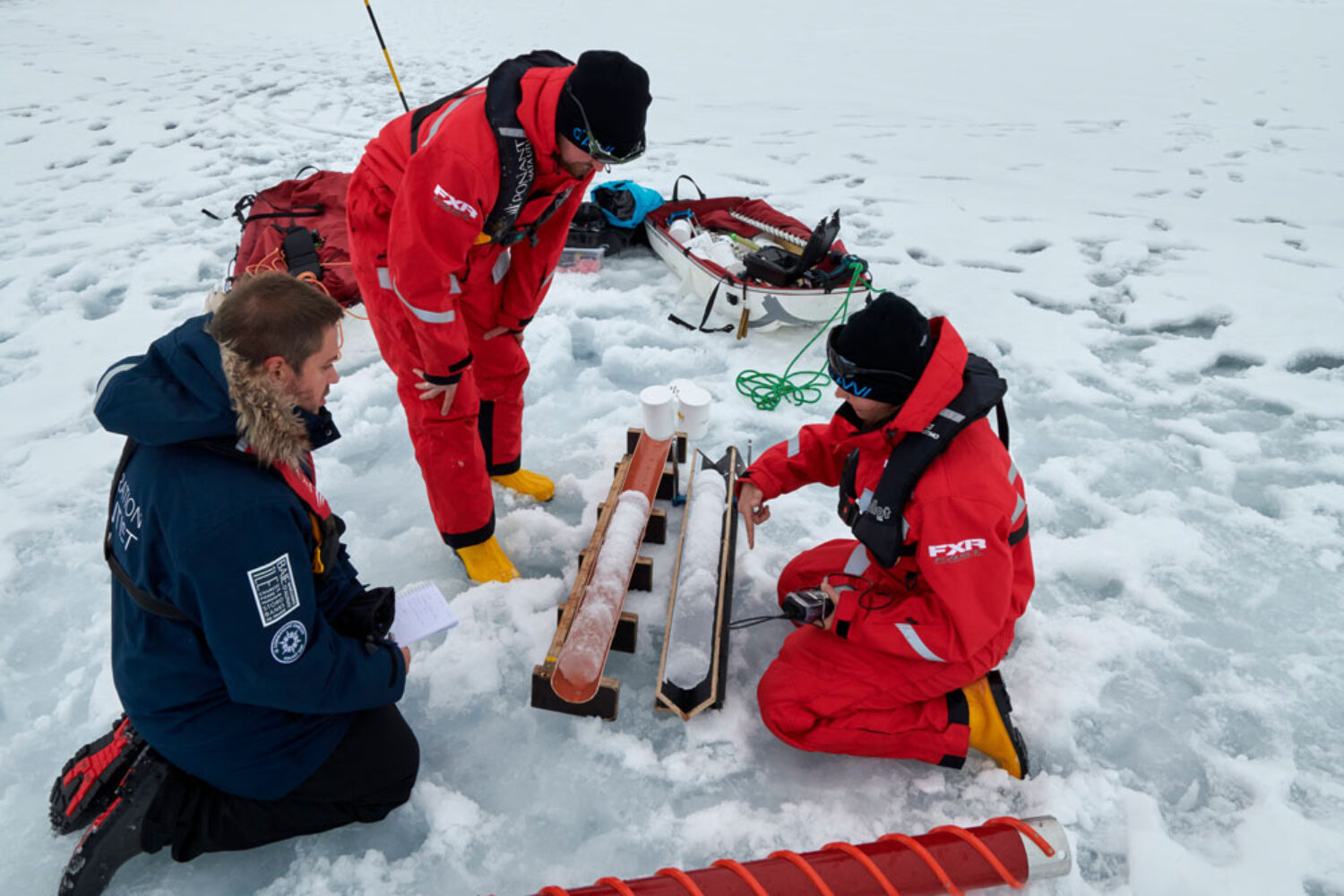 AWI researchers during an expedition last summer