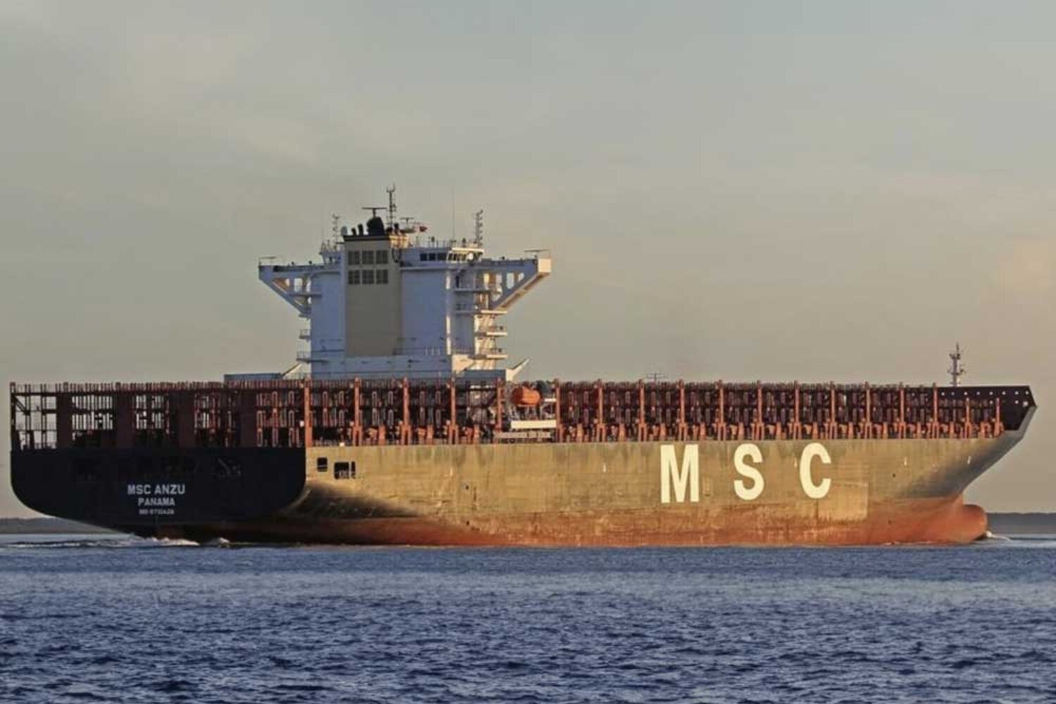 MSC, Anzu, USA, container ship, customs, China