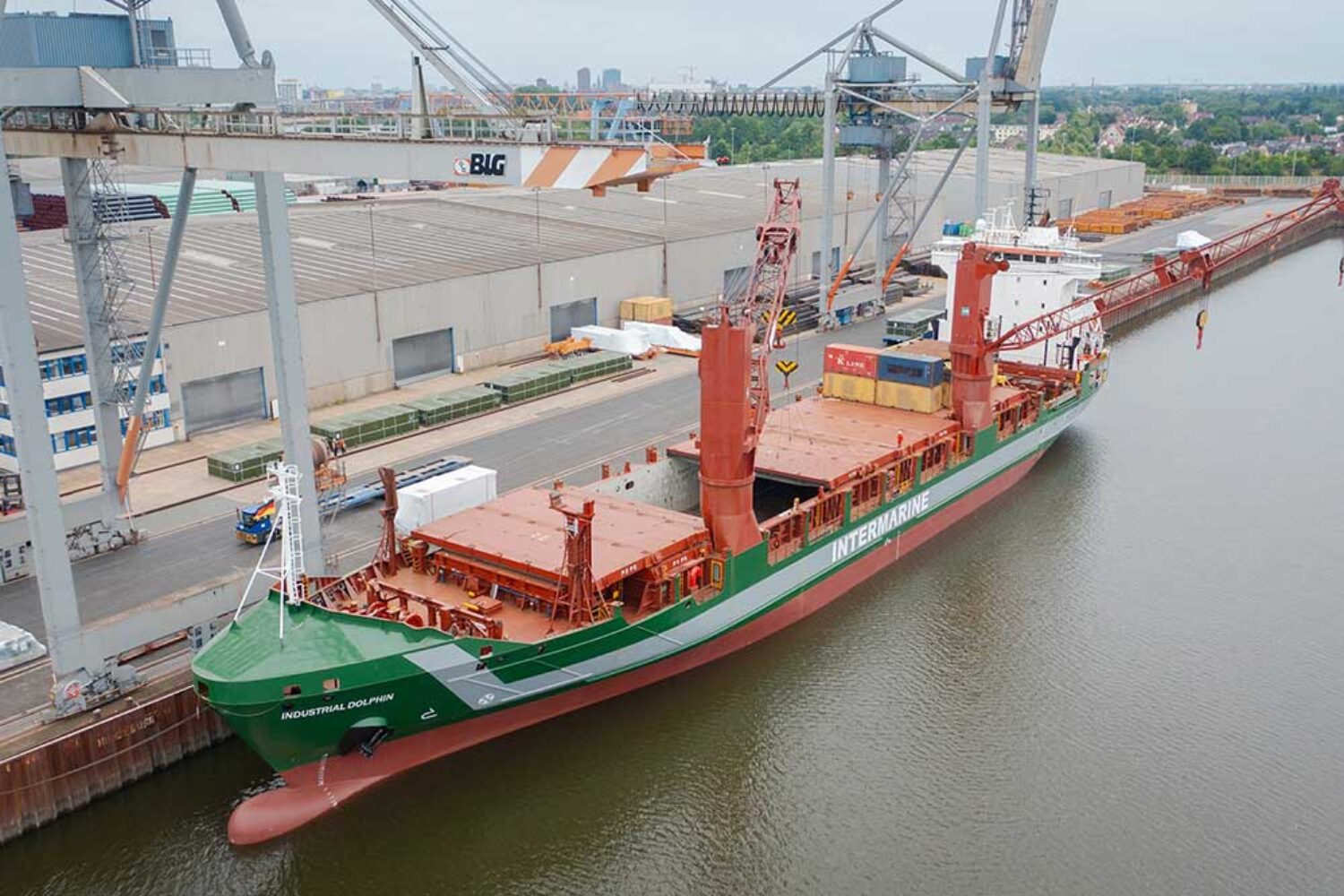 First ship "Industrial Dolphin" has already been taken over... (c: Harren Group)