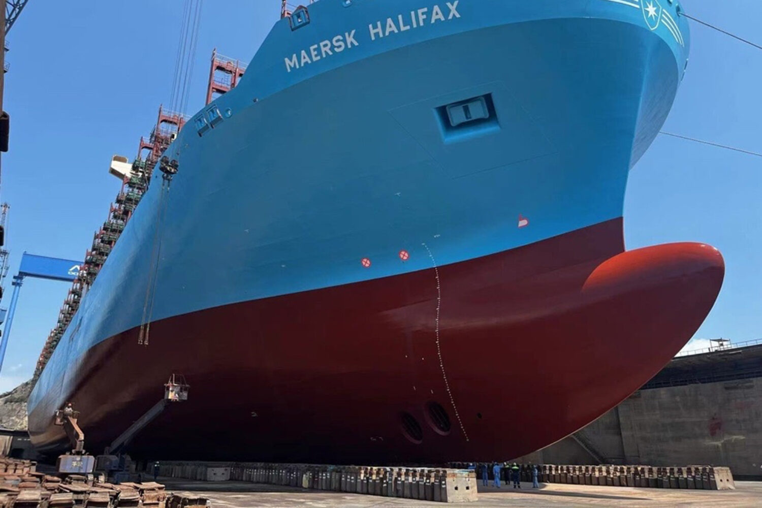 Maersk, Halifax, conversion, retrofit, dual-fuel, methanol, Zhoushan Xinya Shipyard