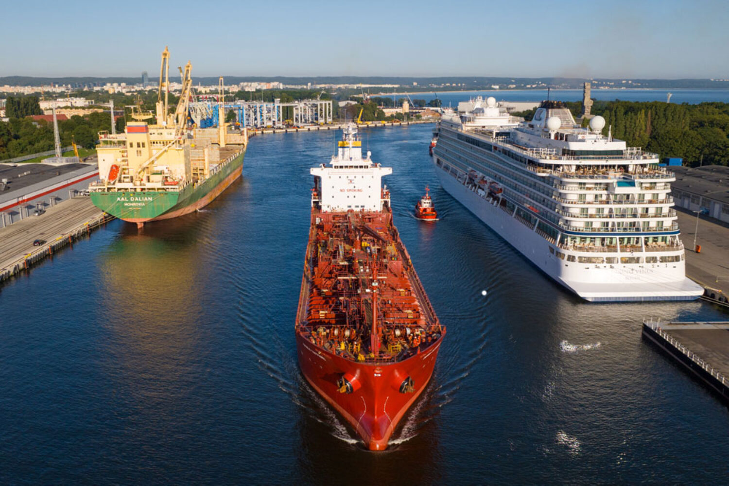 Liquid fuels accounted for around half of the goods handled in the port of Gdańsk last year