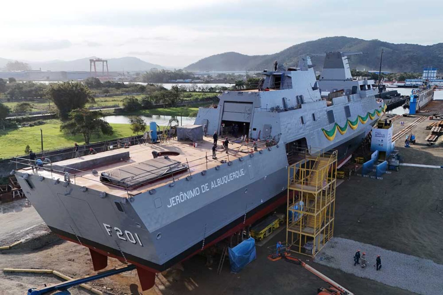 Christening of the "Jerônimo de Albuquerque" in Itajaí