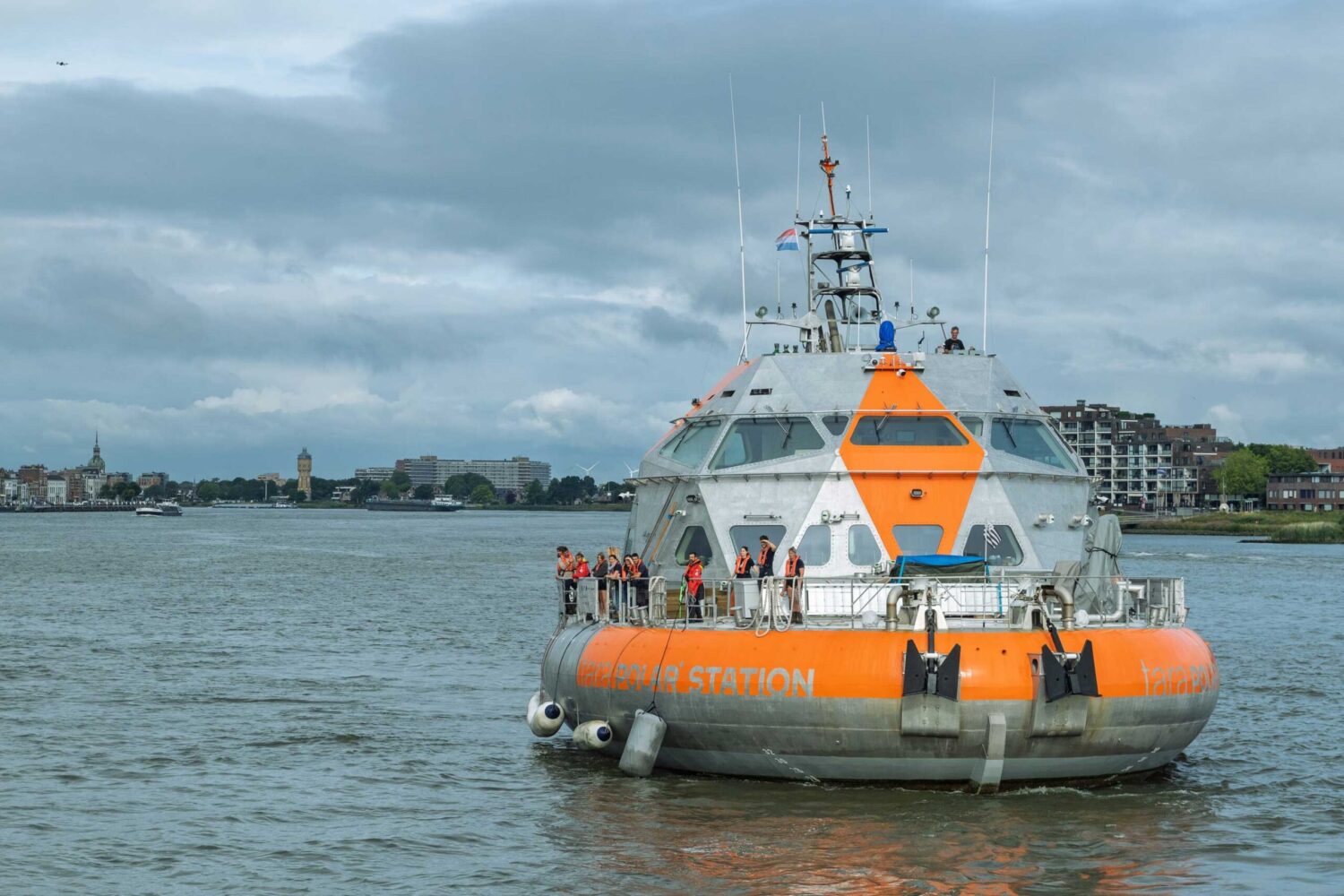 The research vessel ‘Tara Polar Station’ in Dordrecht