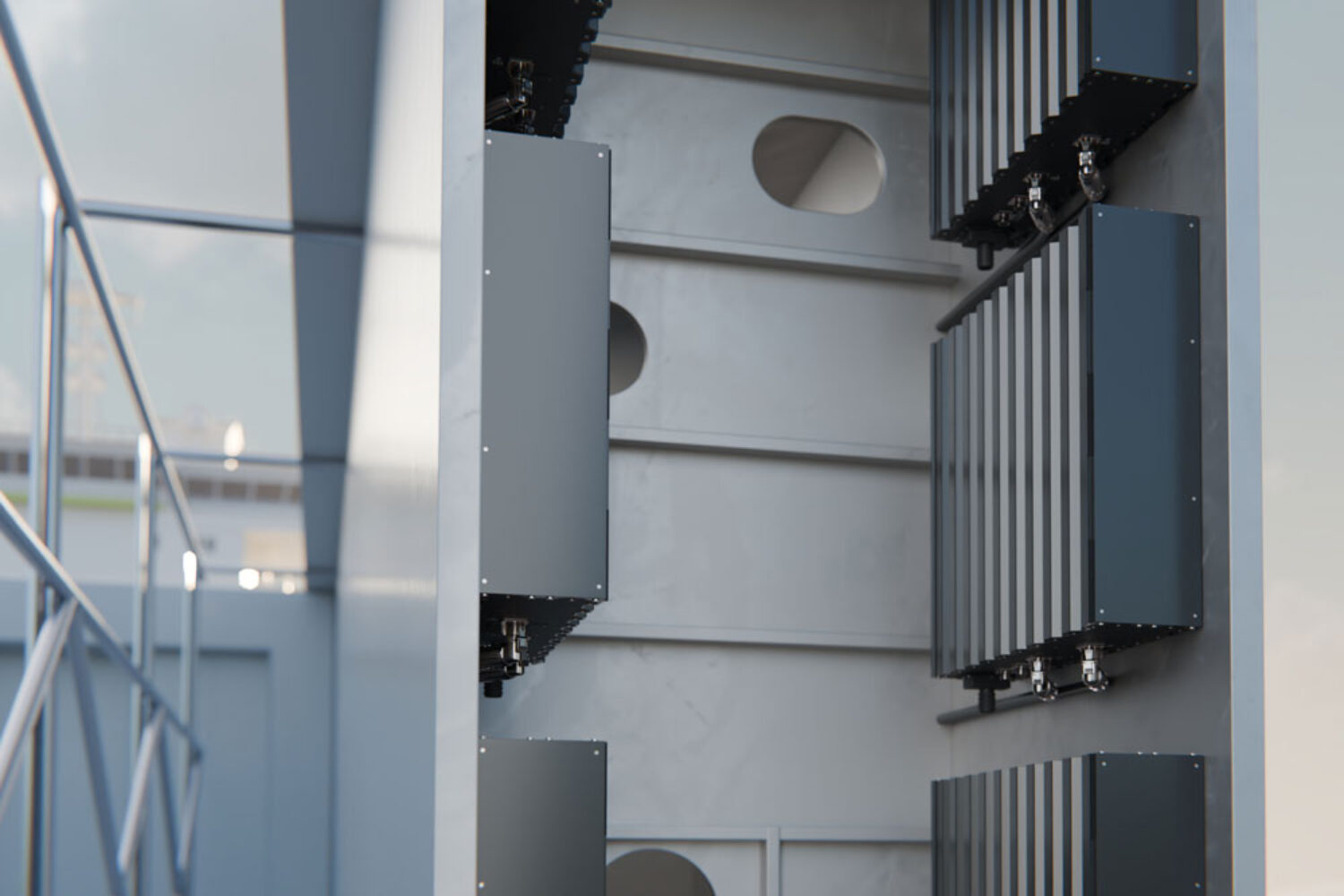 The Compass Core battery modules can be installed individually and at any angle in the boat.