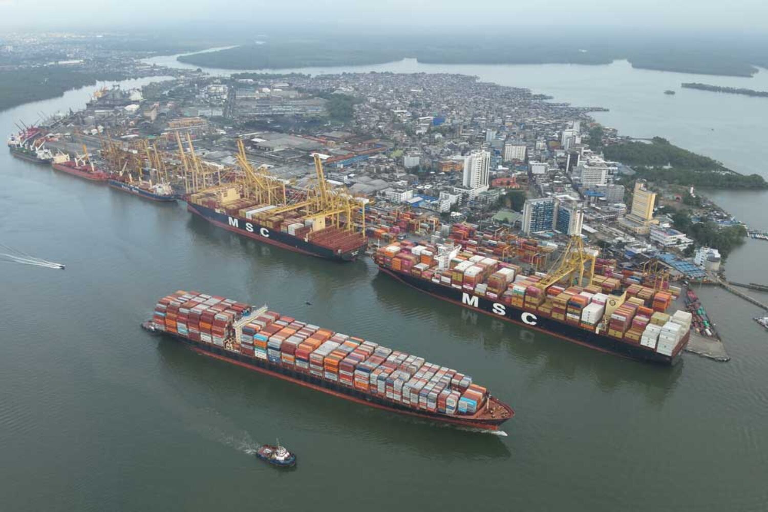View of the harbour at Buenaventura, Colombia