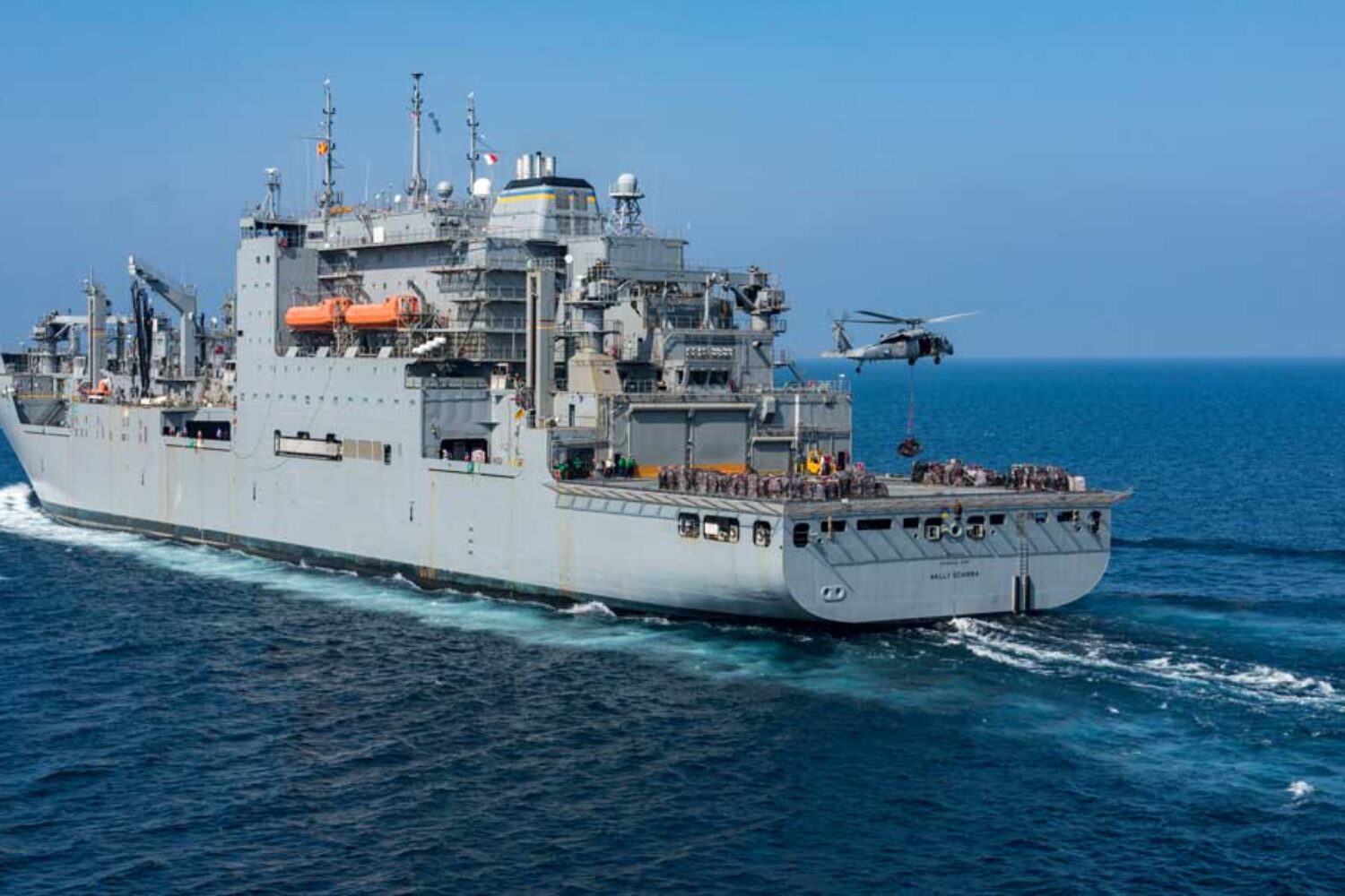 China / Supply ship "USNS Wally Schirra", modernized by Hanwha Ocean