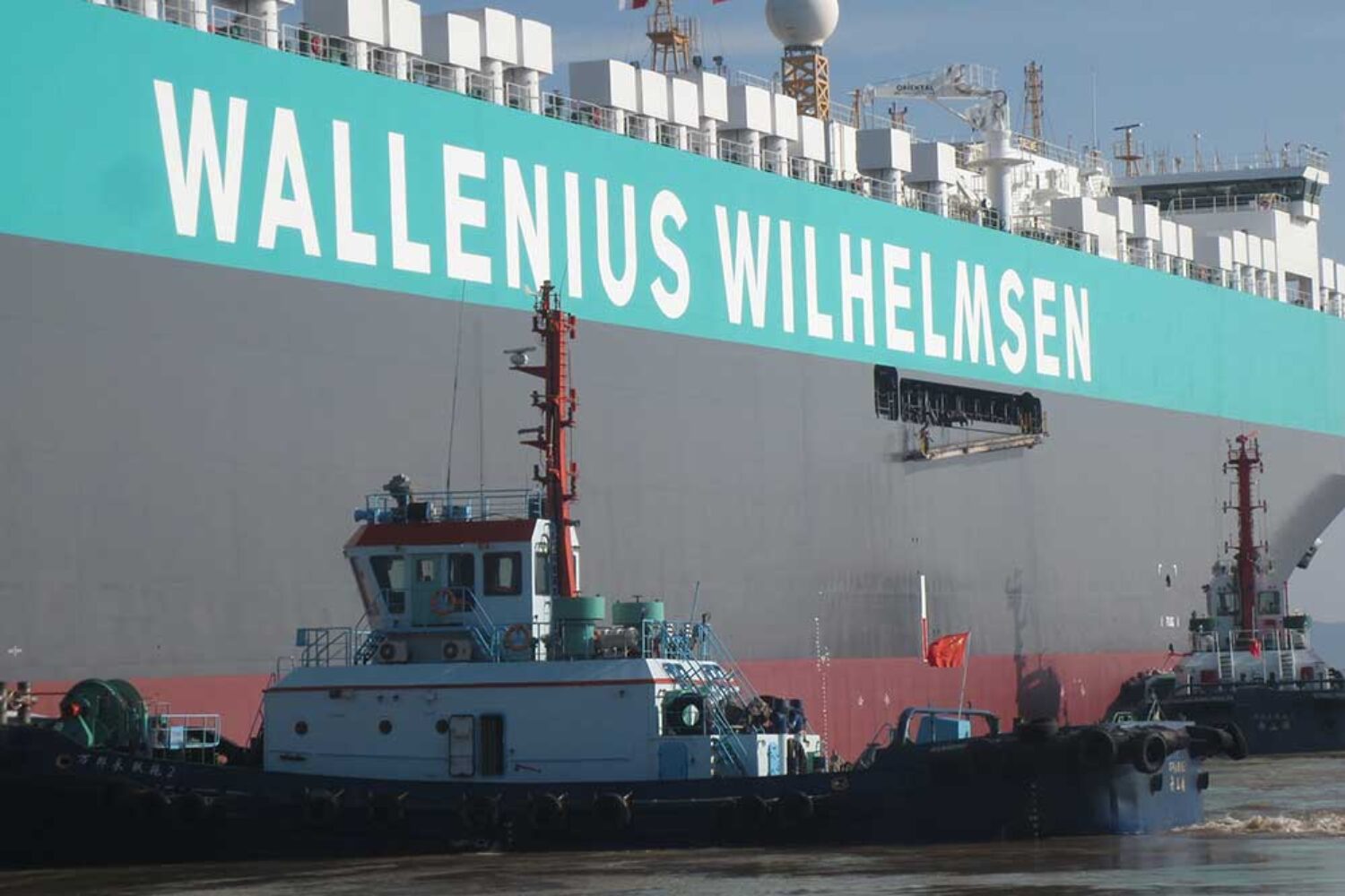 Wallenius Wilhelmsen, lettering, ship