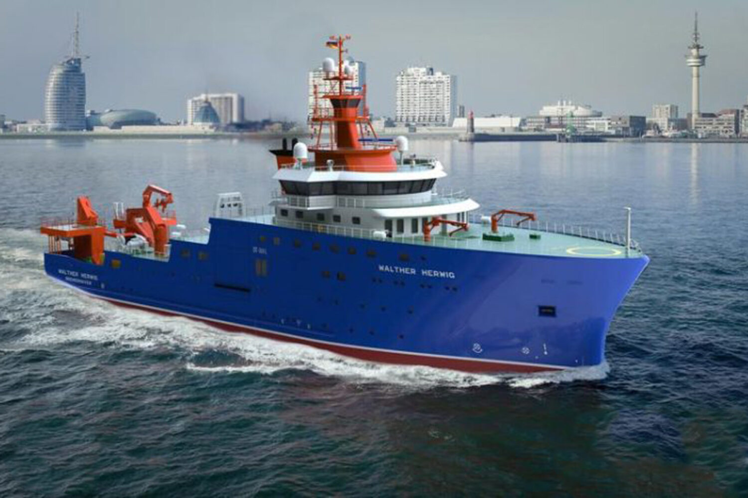 Damen, Entwurf, Walther Herwig, Fischereiforschungsschiff, Neubau