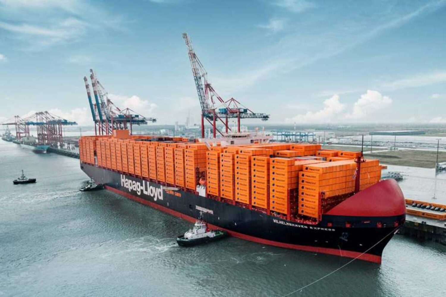 "Wilhelmshaven Express" (23,664 TEU), part of the Hapag-Lloyd fleet since June 2025