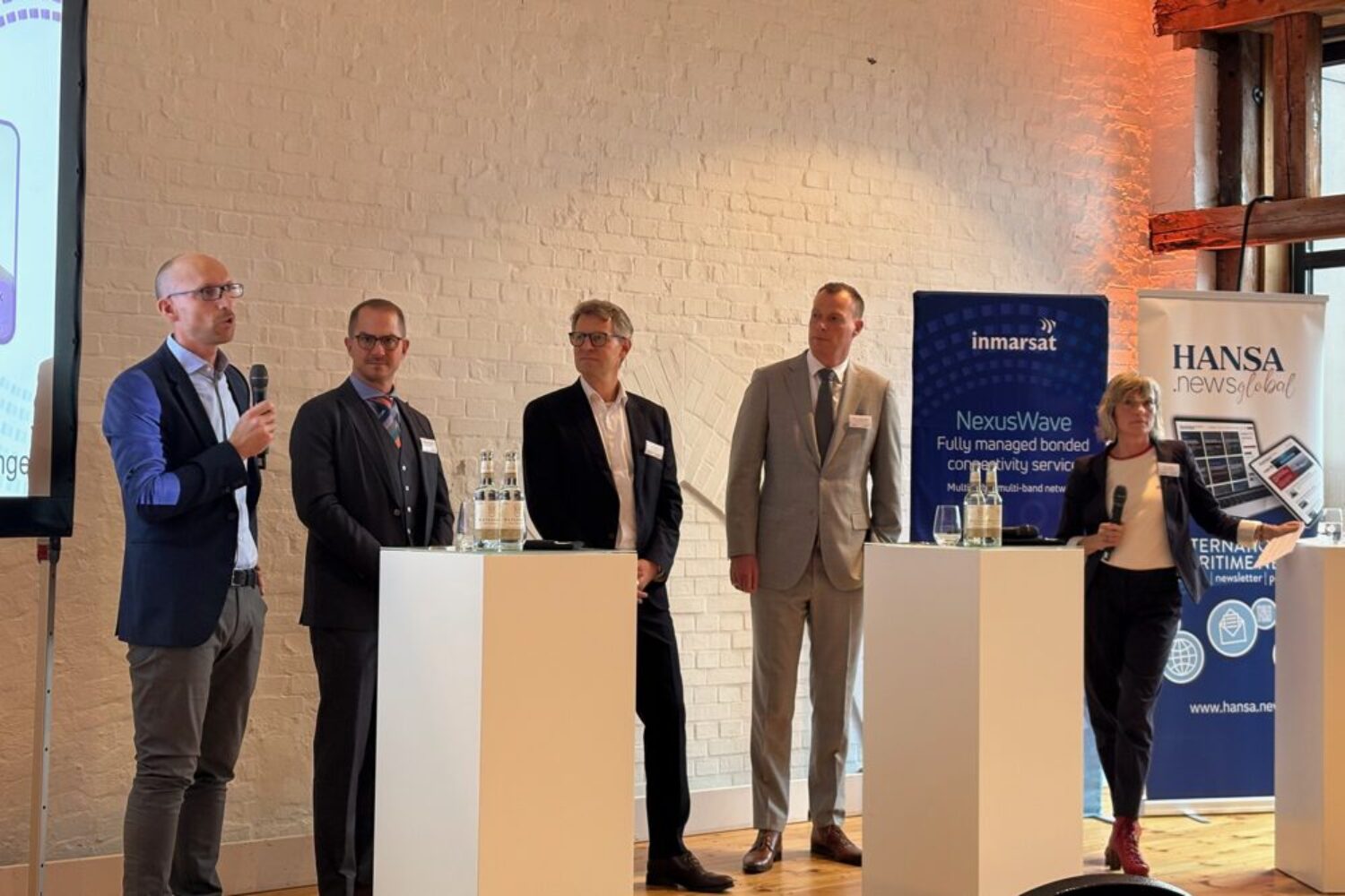 People in a panel discussion