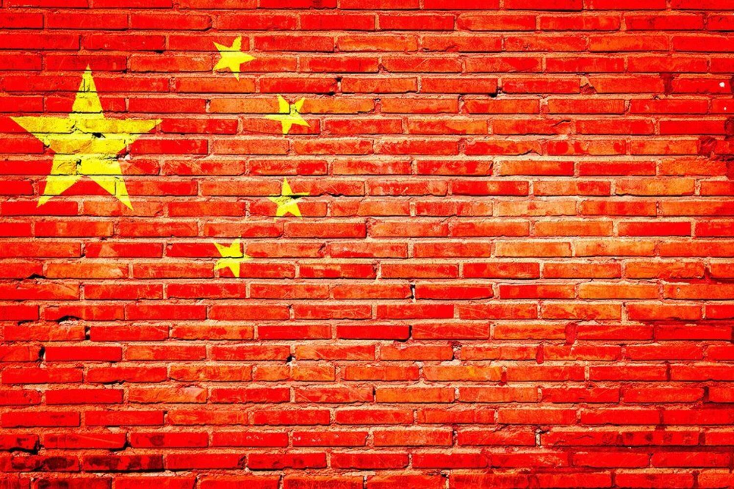 China, Wall, Wall, Flag