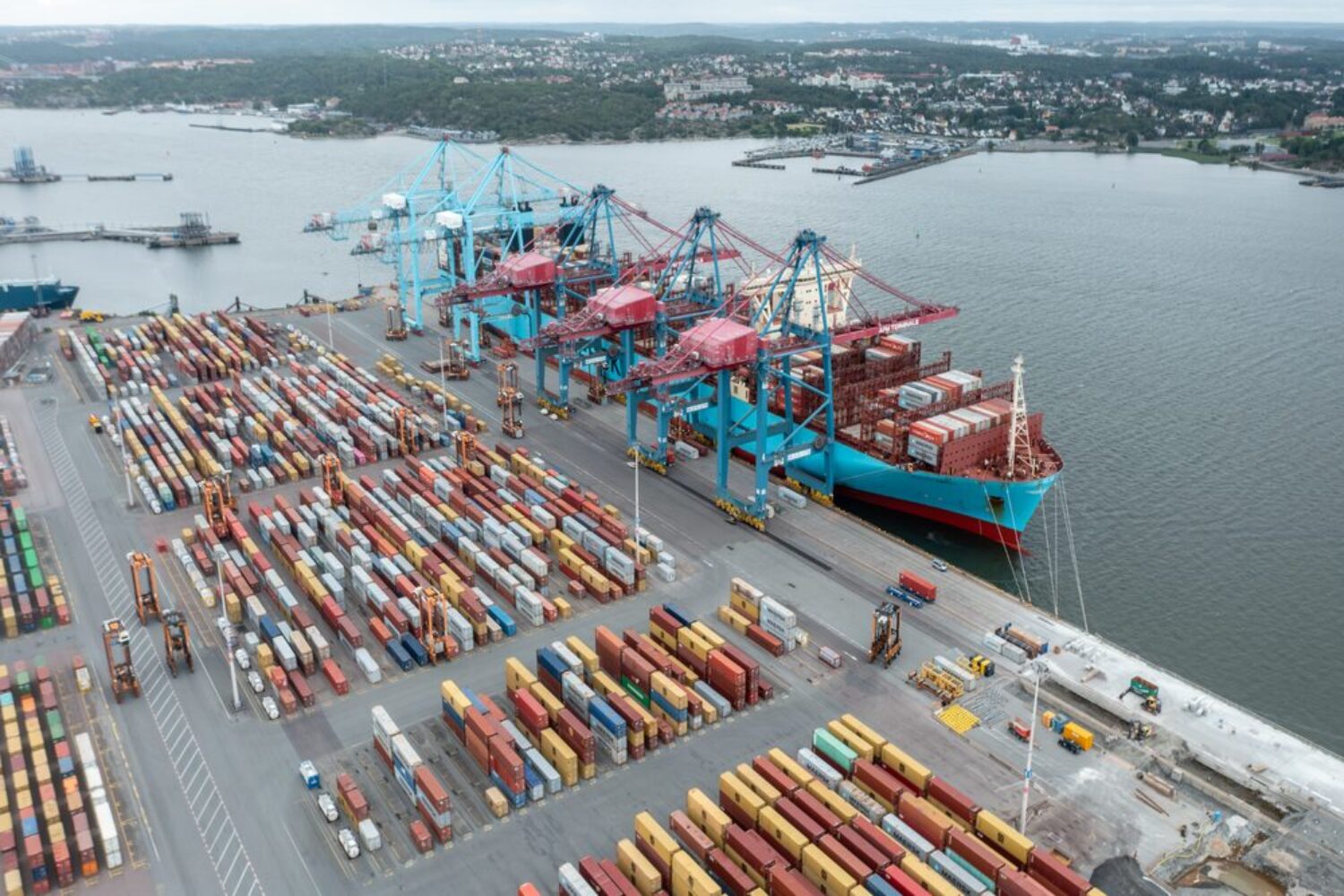 470,000 TEU were handled in Gothenburg in the first six months(© Port of Gothenburg)