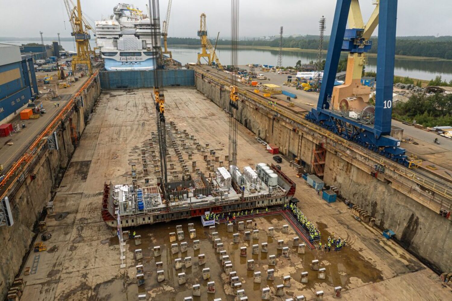 A shipyard in Finland