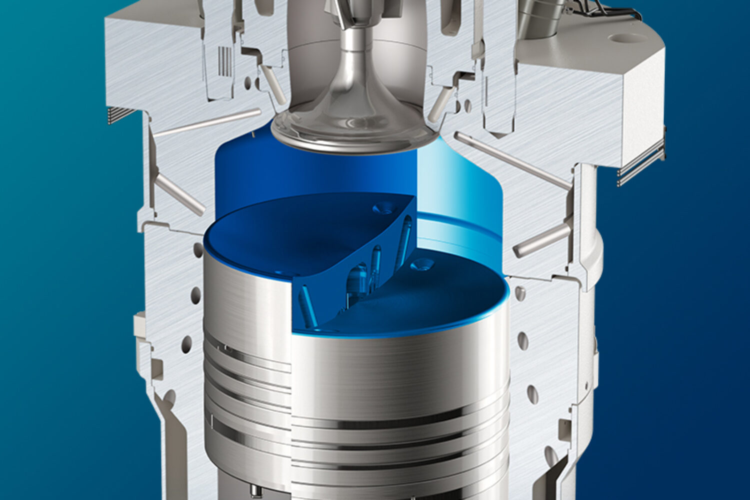 Engine piston - Variable Compression Ratio, WinGD.