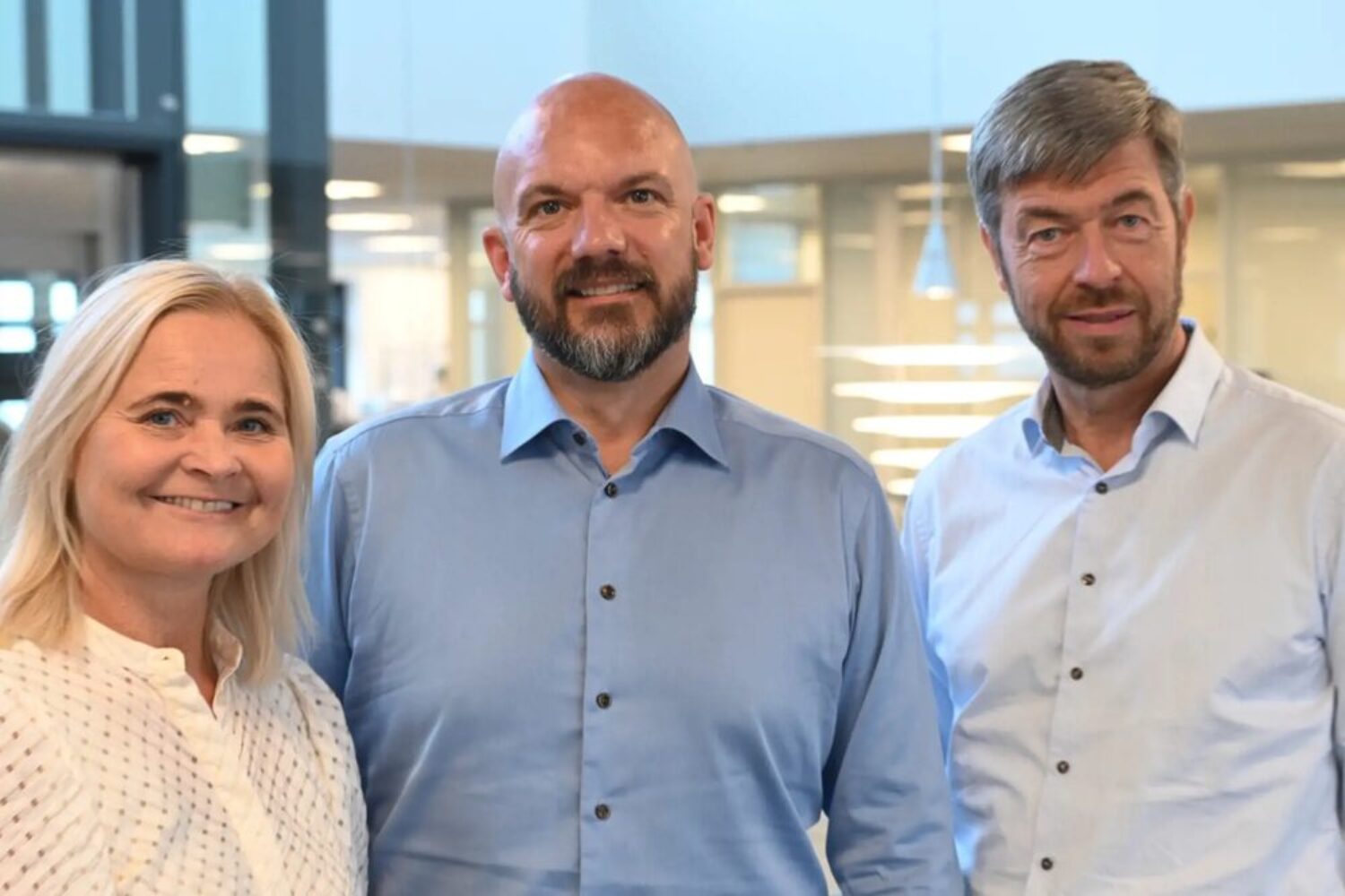 New management course (from left): Anne Skov, Chairwoman of the Blue Water Foundation, Thomas Bek, CEO of Blue Water, Jørgen Wisborg, Chairman of Blue Water