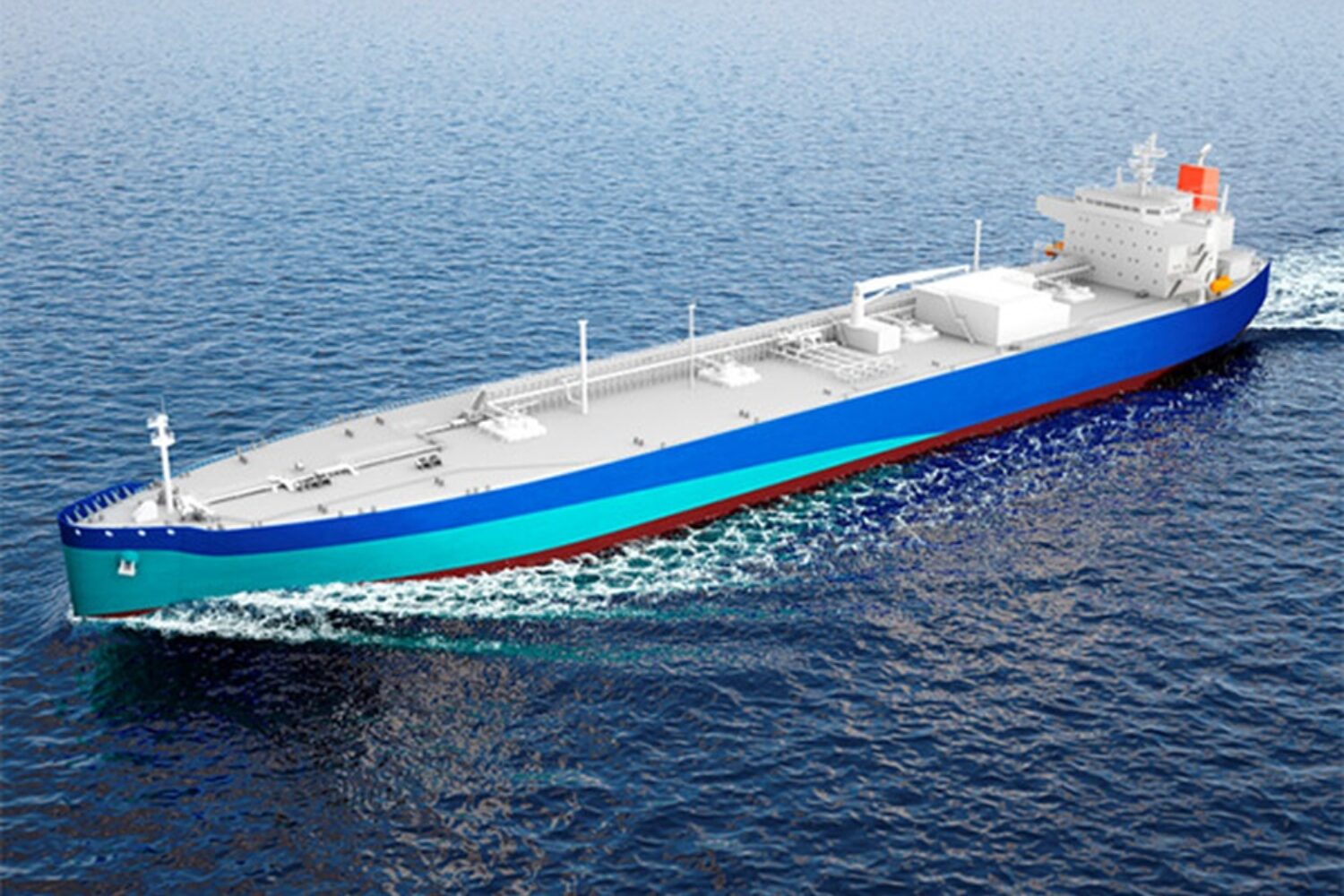 CG rendering of an ammonia carrier (© MOL)