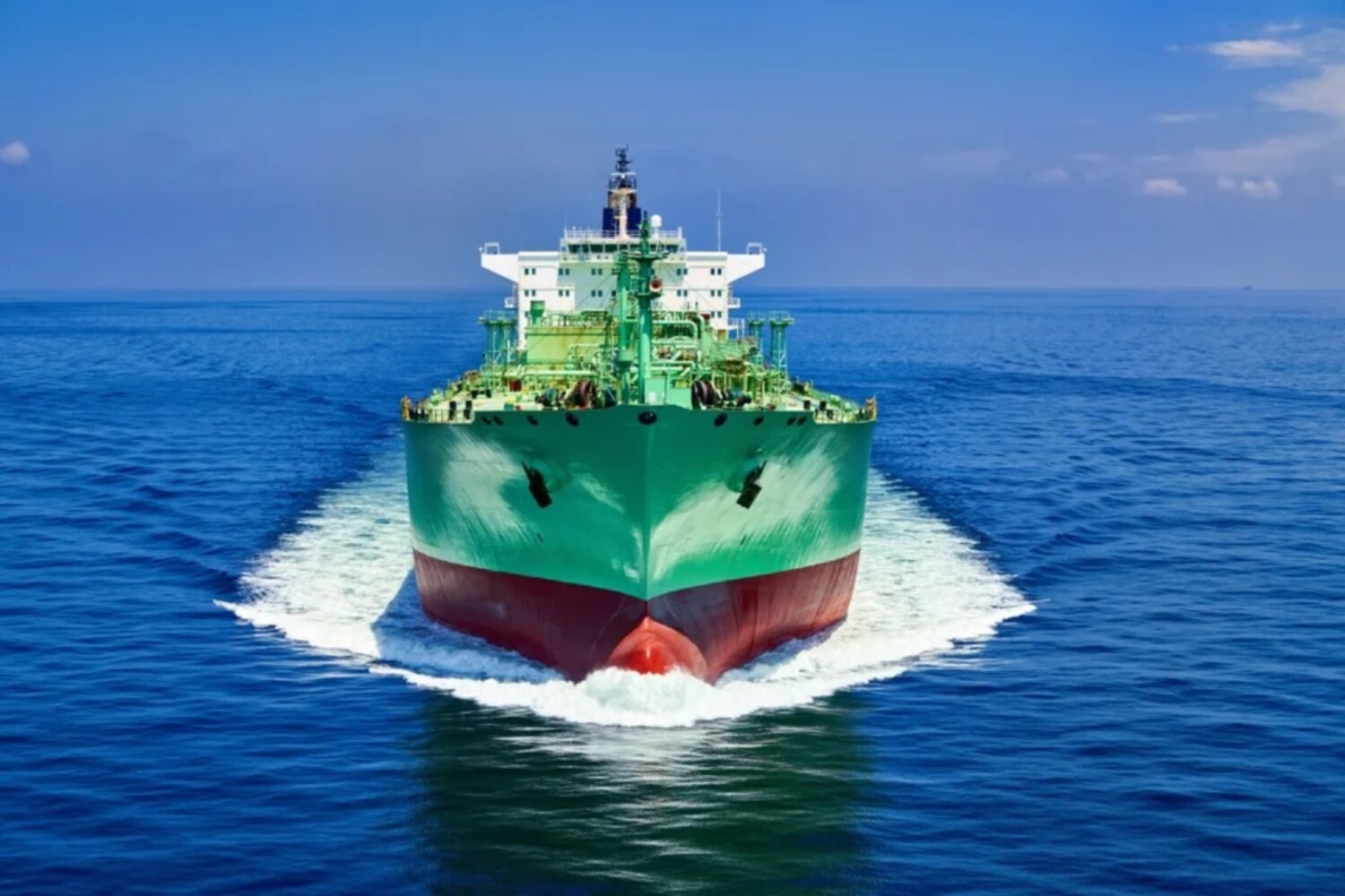 A ship in. underway